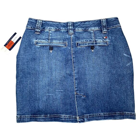 Tommy Hilfiger Denim Skirt - Size 00 Petite - Wardrobe Staple - Picture 2 of 12